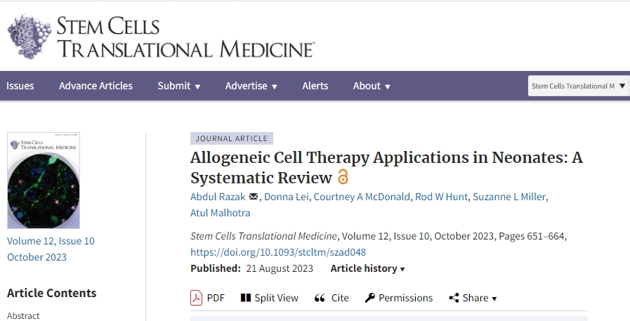 面對眾多新生兒疾病,干細胞療法通過臨床證據(jù)展現(xiàn)其臨床潛力! 面對眾多新生兒疾病,干細胞療法通過臨床證據(jù)展現(xiàn)其臨床潛力!