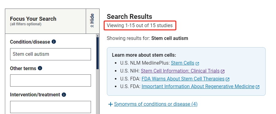 干細胞治療自閉癥的臨床研究進展 干細胞治療自閉癥的臨床研究進展