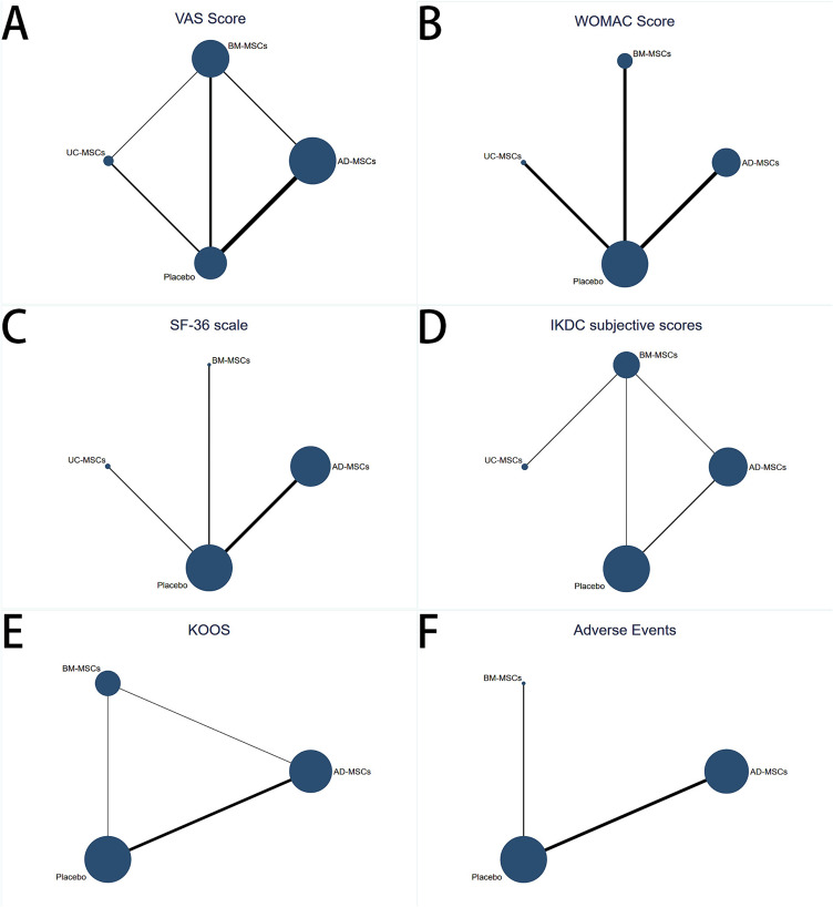 圖3：符合條件的研究的網絡幾何形狀。