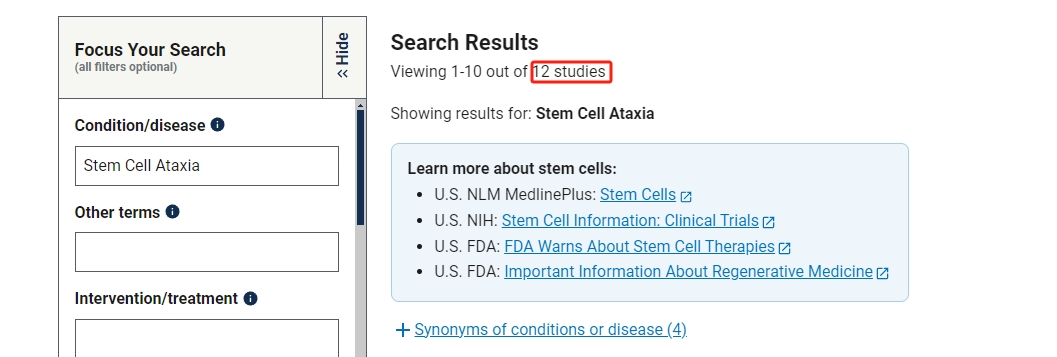 干細胞治療共濟失調的臨床研究進展