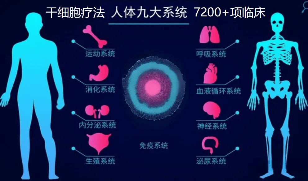 干細(xì)胞療法人體九大系統(tǒng)7200+項(xiàng)臨床