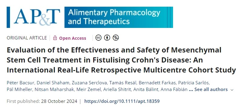 國際真實案例：評估間充質干細胞治療瘺性克羅恩病的有效性和安全性
