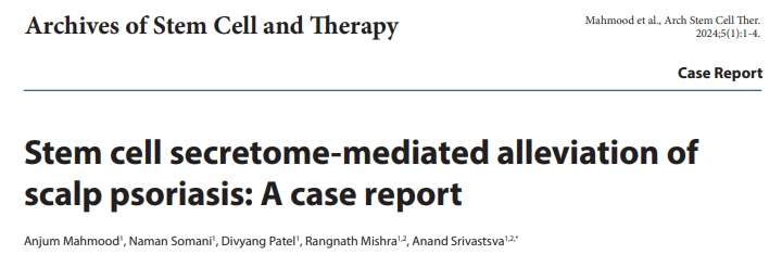 干細胞分泌組介導的頭皮牛皮癬緩解:病例報告 干細胞分泌組介導的頭皮牛皮癬緩解:病例報告