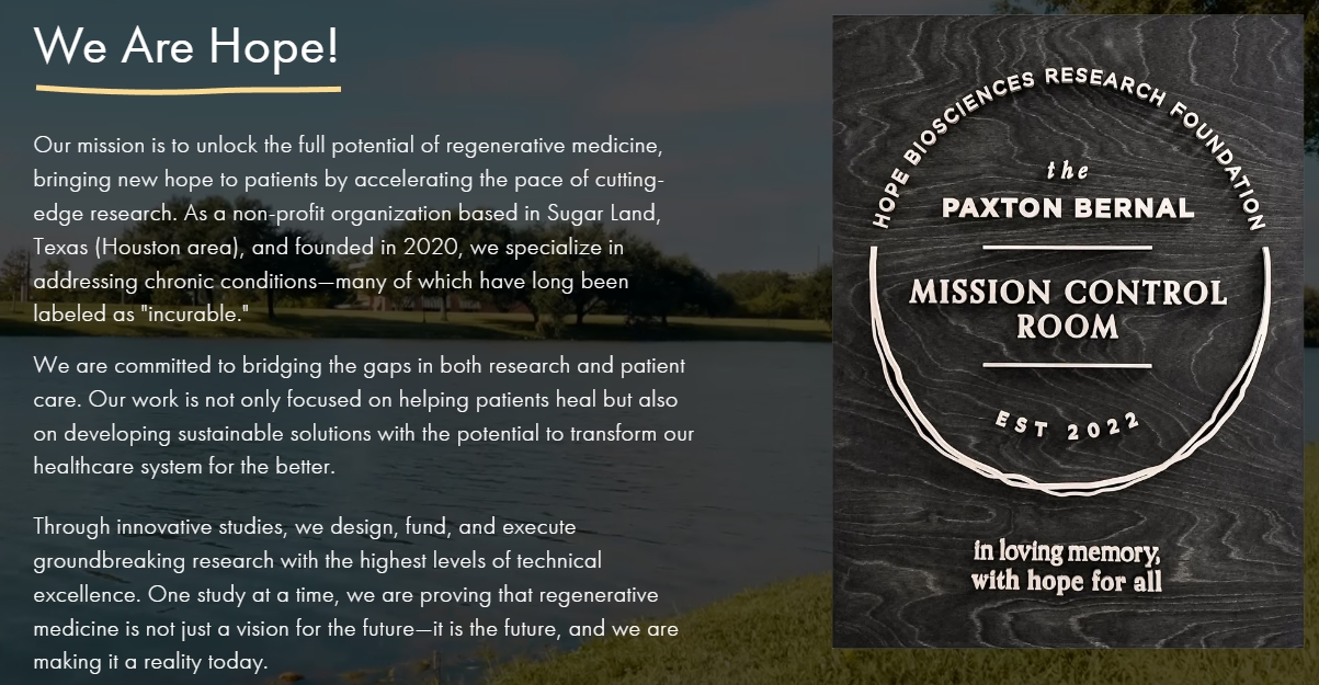 希望生物科學開展干細胞治療特發性關節炎的II期臨床試驗