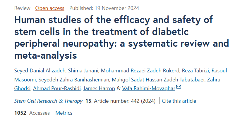 干細胞治療糖尿病周圍神經病變的療效和安全性的人體研究:系統評價和薈萃分析 干細胞治療糖尿病周圍神經病變的療效和安全性的人體研究:系統評價和薈萃分析