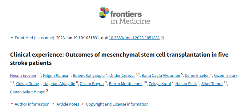 臨床經(jīng)驗(yàn)：五例中風(fēng)患者接受間充質(zhì)干細(xì)胞移植的結(jié)果
