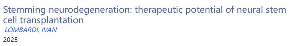 阻止神經(jīng)退行性疾病：神經(jīng)干細胞移植的治療潛力