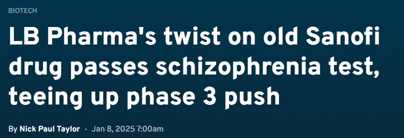 LB-102 治療精神分裂癥的 II 期臨床試驗取得積極進展