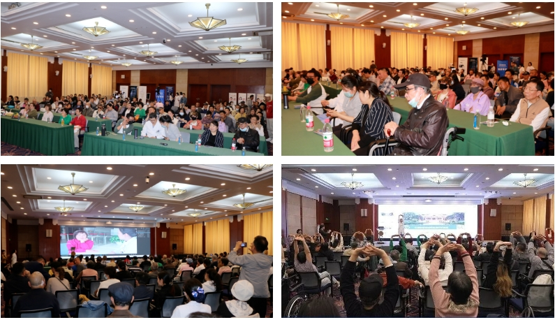 中國首例帕金森病患者接受GCP級(jí)自體干細(xì)胞移植治療的帕金森病患者現(xiàn)身上海瑞金醫(yī)院科普活動(dòng)現(xiàn)場(chǎng)