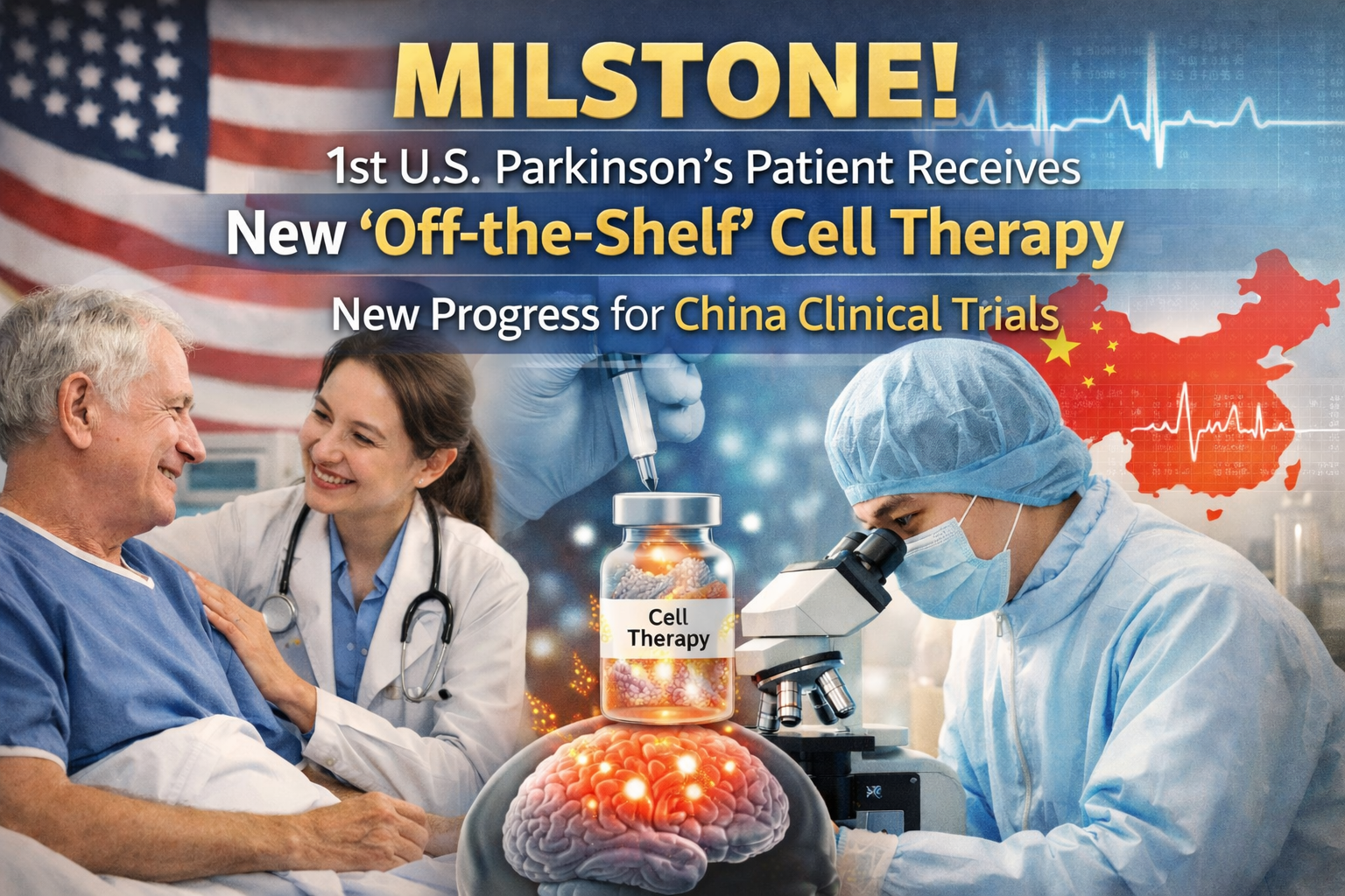 里程碑！美國(guó)首位帕金森病患者接受新型“即用型”細(xì)胞療法，中國(guó)臨床亦迎新進(jìn)展