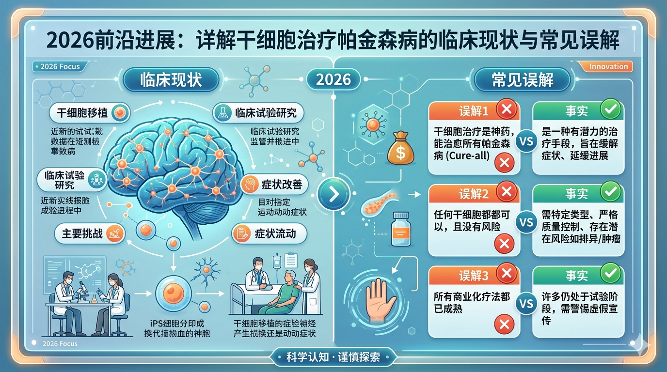 干細胞治療帕金森病：從胎兒移植到多能干細胞，科學演進與常見誤解